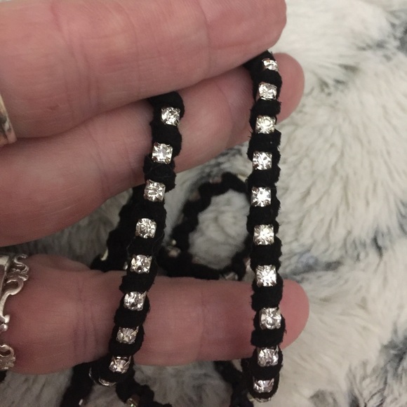 5-WRAP BOHO GENUINE LEATHER & CRYSTALS-HANDMADE - Picture 7 of 7